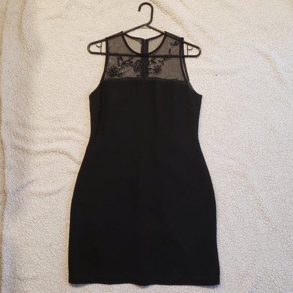 Vintage Illusion Neck Sheath Dress - Picture 1 of 6